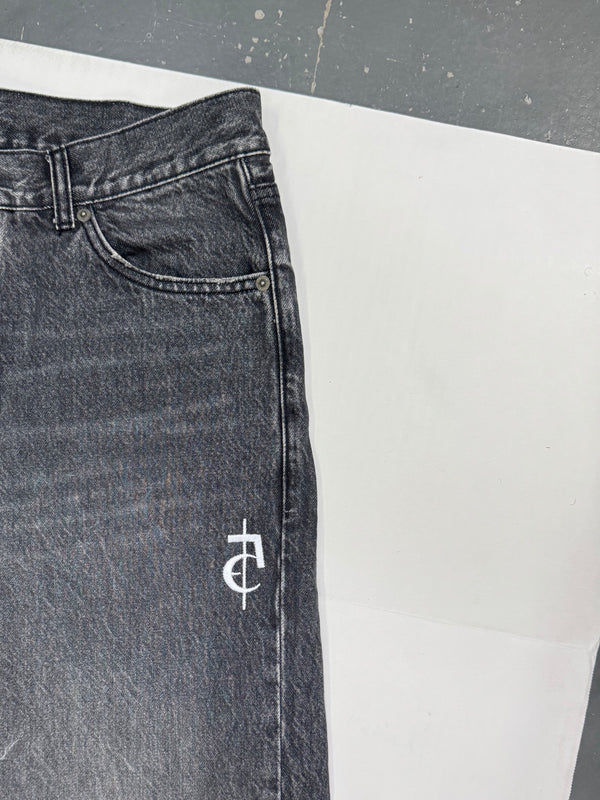 Faded Mid Black Loose Fit Jeans