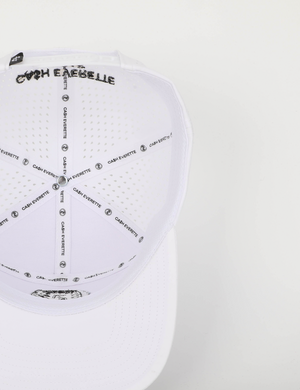 CA$H • GOLF: ( 5 Panel Snapback)_ WHITE