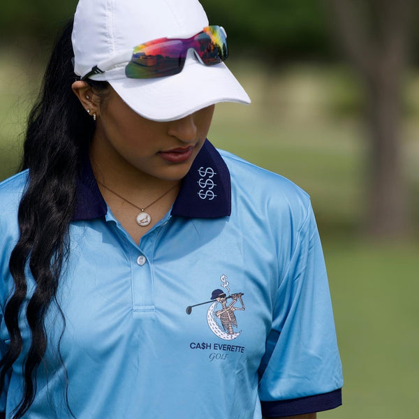 The "Money$hot" Luxury Polo (BLUE)