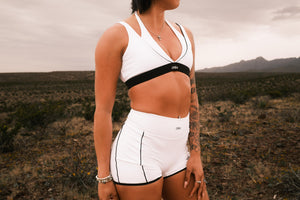 ÉLAN - Layered Shorts (White)