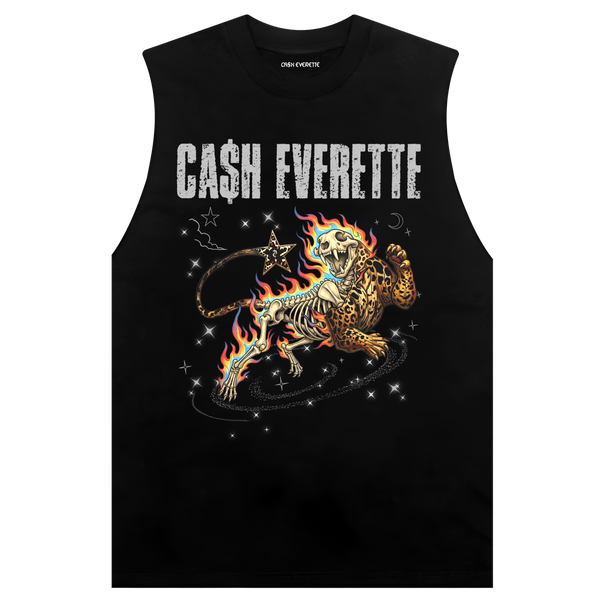 $targaze Wildcat - Oversized Black Vest Tee