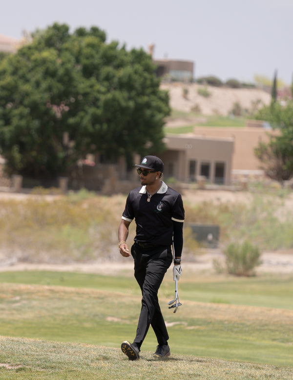 The “Money$hot" Luxury Polo (BLACK)