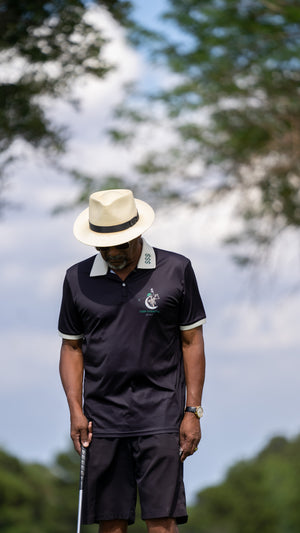 The “Money$hot" Luxury Polo (BLACK)