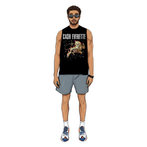 $targaze Wildcat - Oversized Black Vest Tee