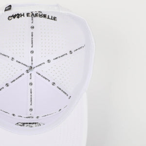 CA$H • GOLF: ( 5 Panel Snapback)_ WHITE