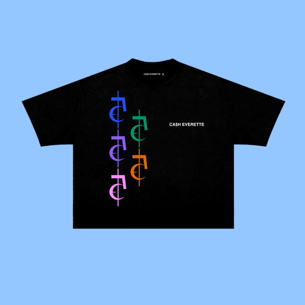 "CA$H FIVE" - Black (Crop Top)