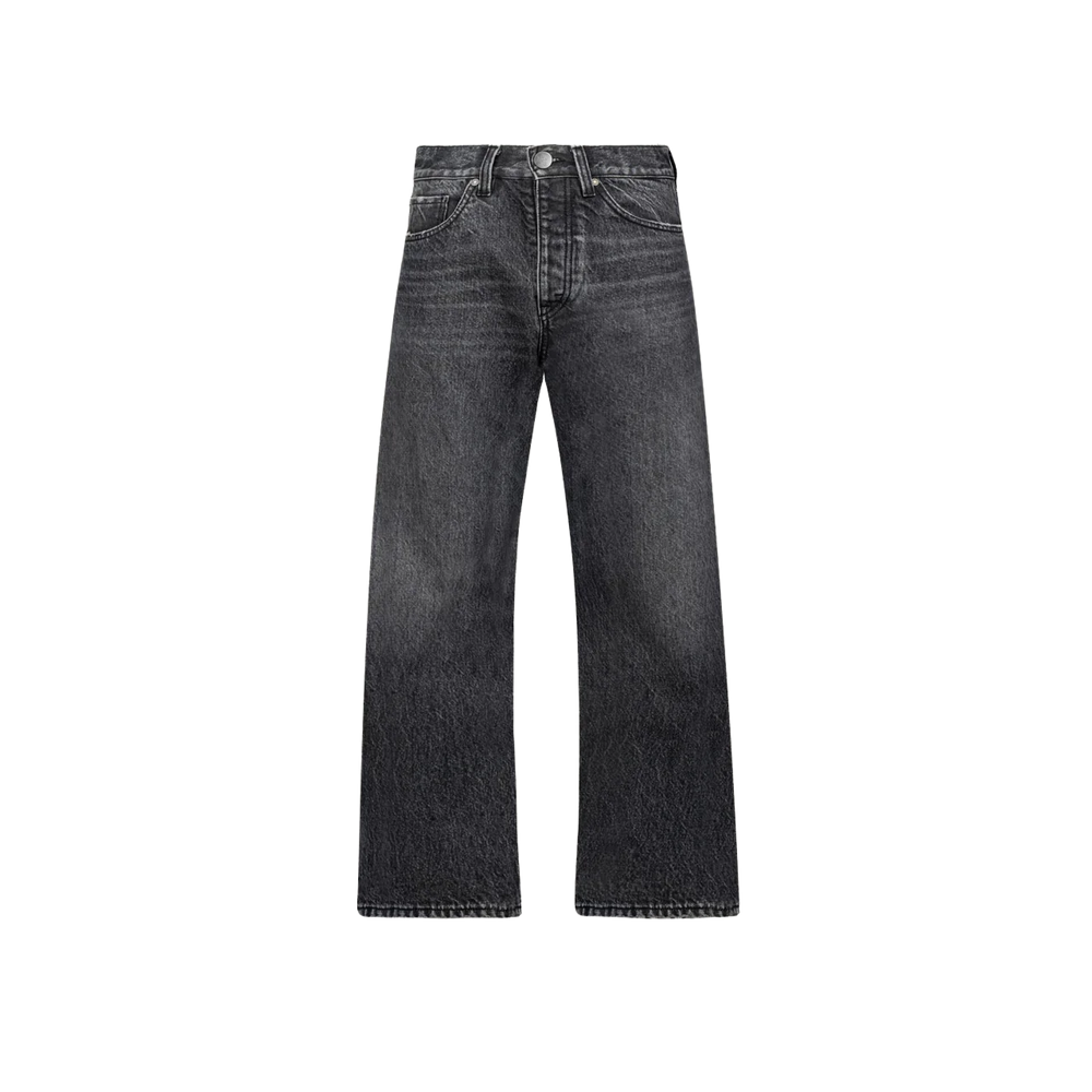 Faded Mid Black Loose Fit Jeans