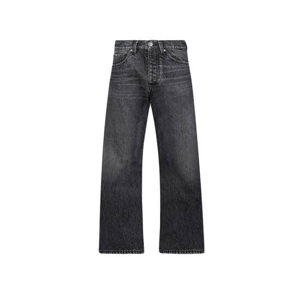 Faded Mid Black Loose Fit Jeans