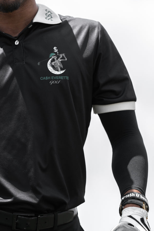 The “Money$hot" Luxury Polo (BLACK)