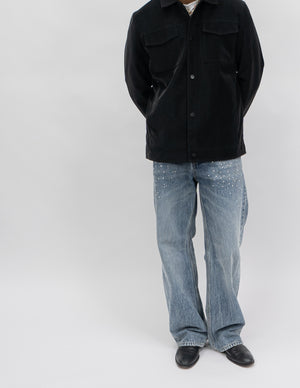 Faded Mid Blue Loose Fit Jeans