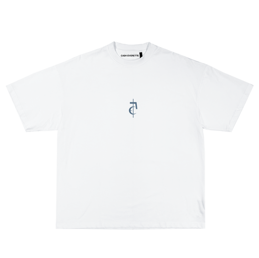 "CA5H EVERETTE" The Logo - White Tee