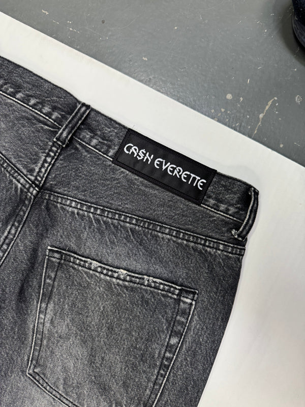 Faded Mid Black Loose Fit Jeans