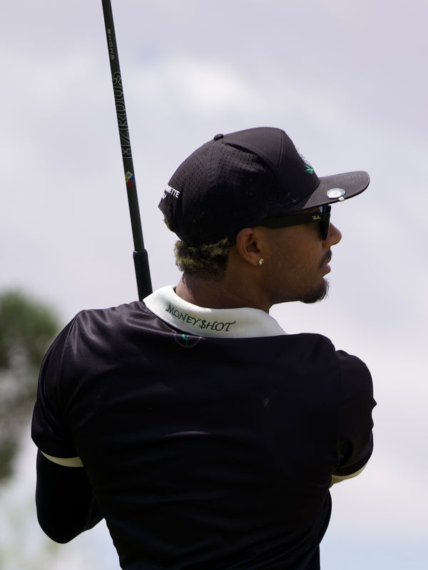 The “Money$hot" Luxury Polo (BLACK)