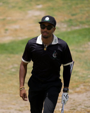 The “Money$hot" Luxury Polo (BLACK)