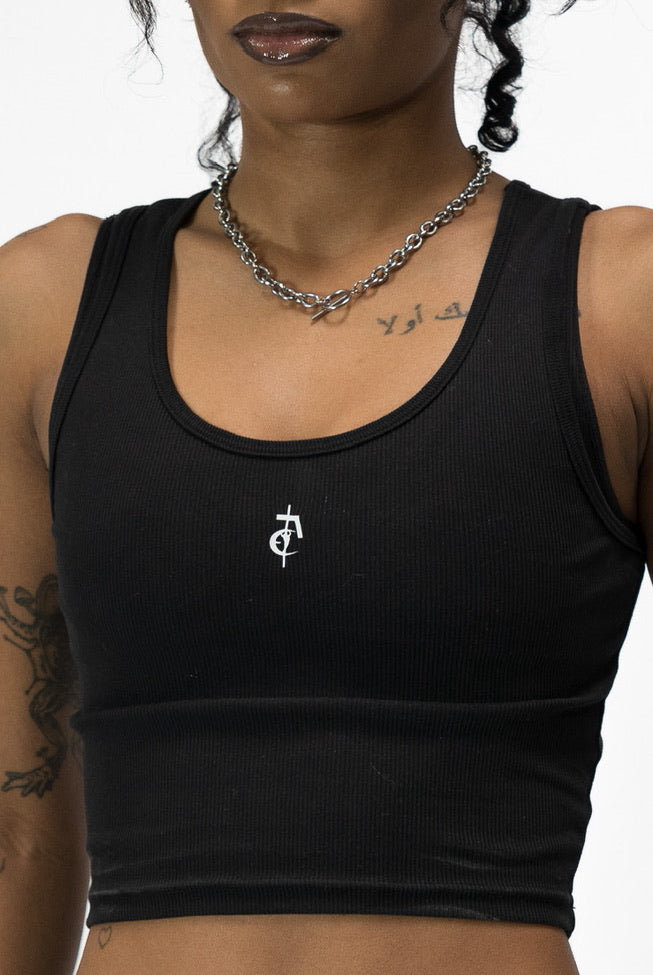 "CA$H" tank top (black)