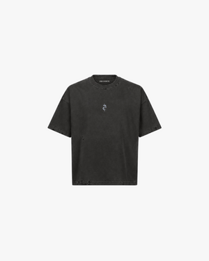 [ CA$H EVERETTE ] _ { Distress tee 001