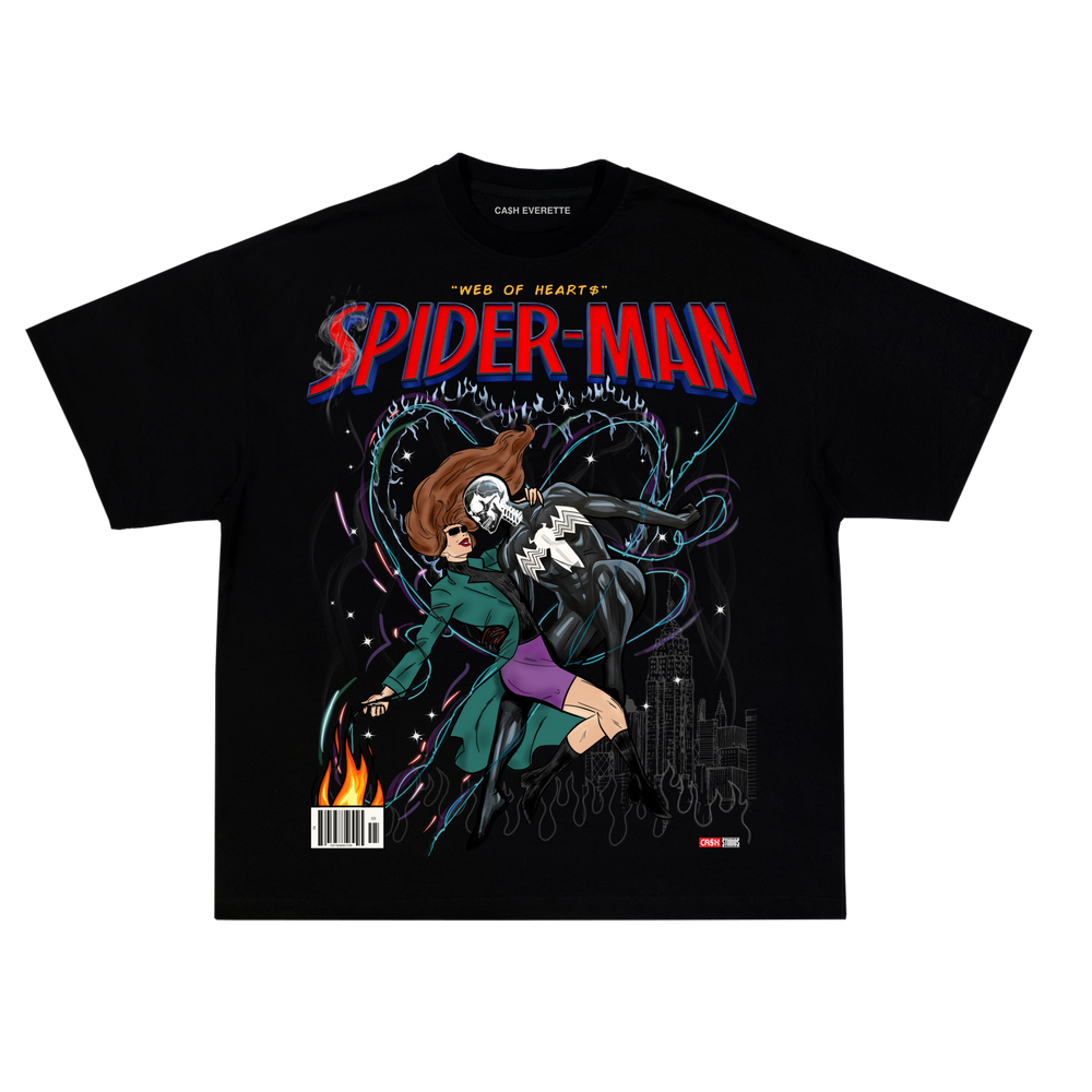 (Exclusive) WEB OF HEART™ _{ $pider-Man } / Black