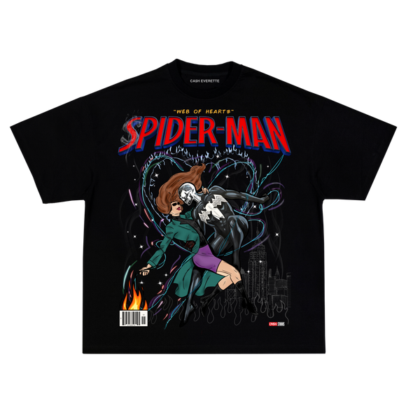 (Exclusive) WEB OF HEART™ _{ $pider-Man } / Black