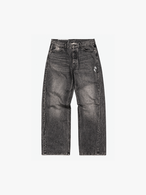 Faded Mid Black Loose Fit Jeans