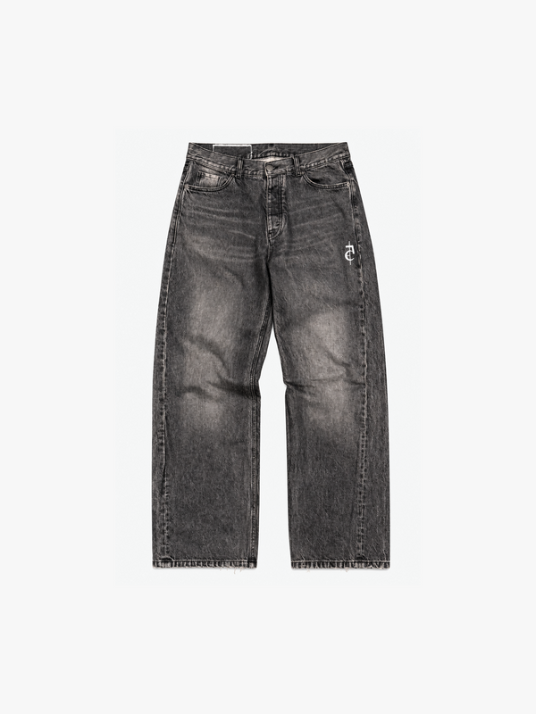 Faded Mid Black Loose Fit Jeans