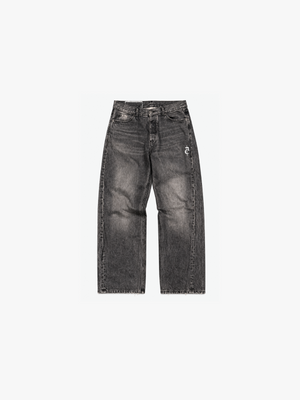 Faded Mid Black Loose Fit Jeans