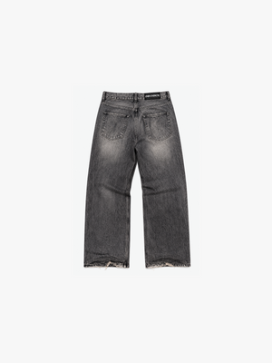 Faded Mid Black Loose Fit Jeans