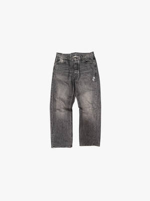 Faded Mid Black Loose Fit Jeans
