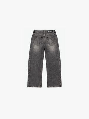 Faded Mid Black Loose Fit Jeans