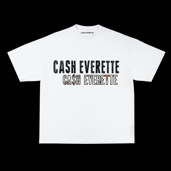 CA$H EVERETTE 2x (White Tee)