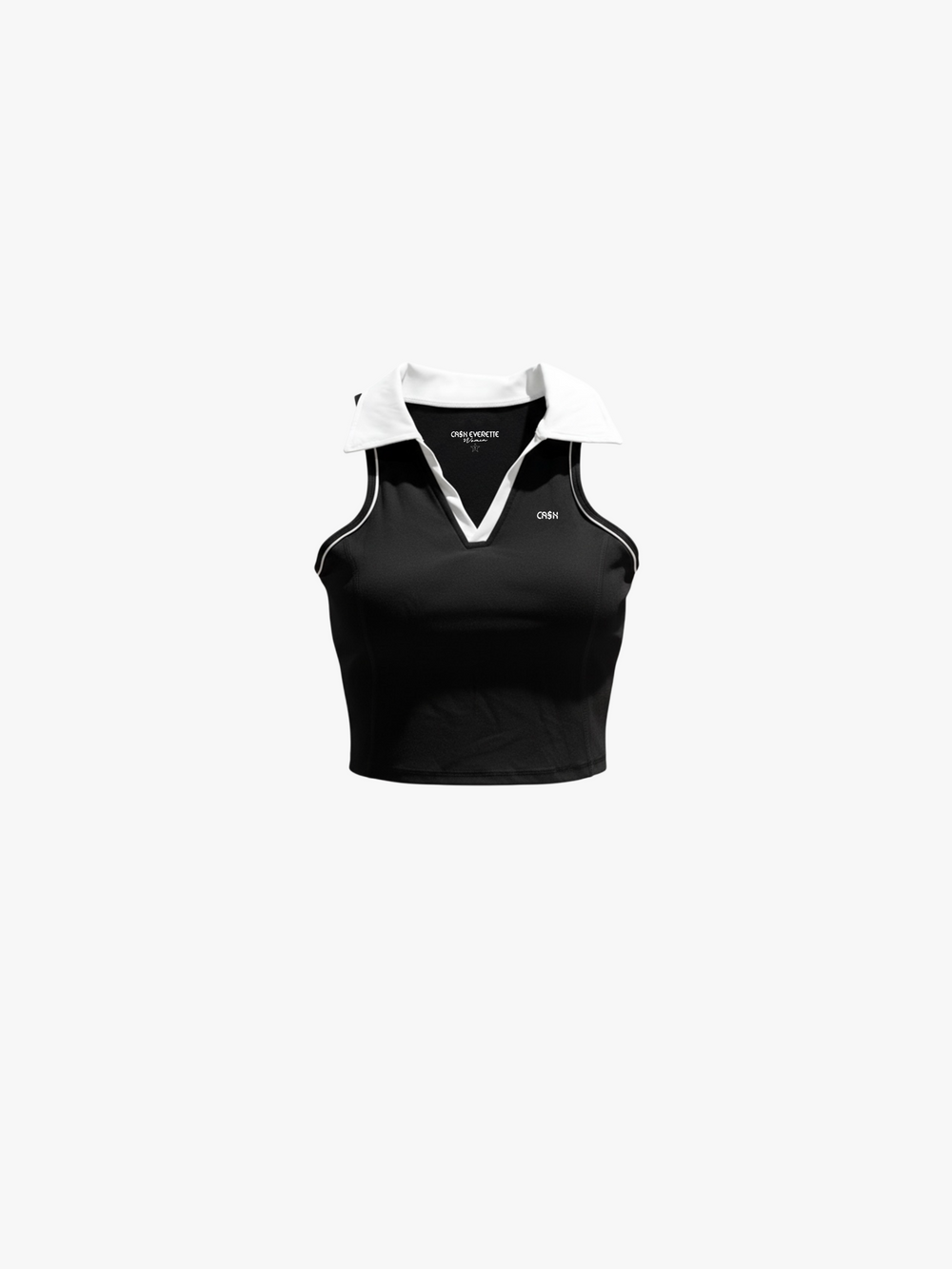 PRIVÉE Club - Collared Polo Tank (Black)