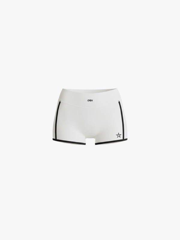 ÉLAN - Layered Shorts (White)