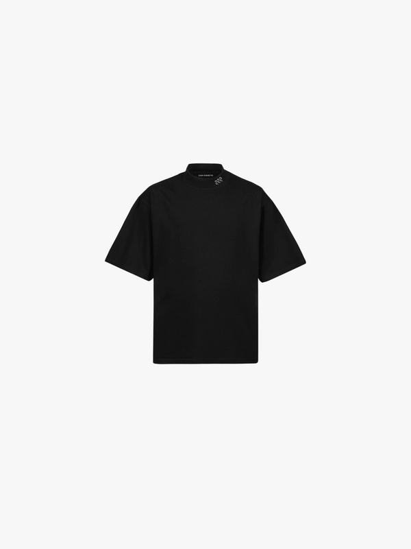 "Money Collar" - Black Mock Tee