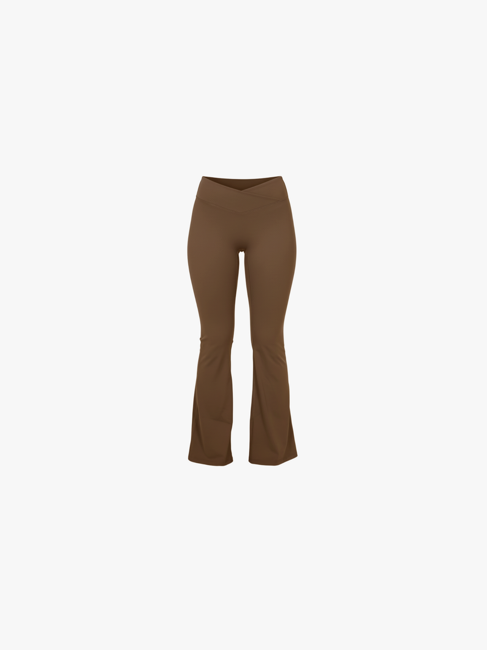 Brown - (Flare Leggings)