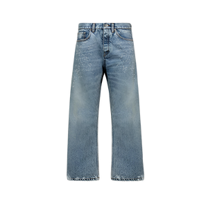 Faded Mid Blue Loose Fit Jeans