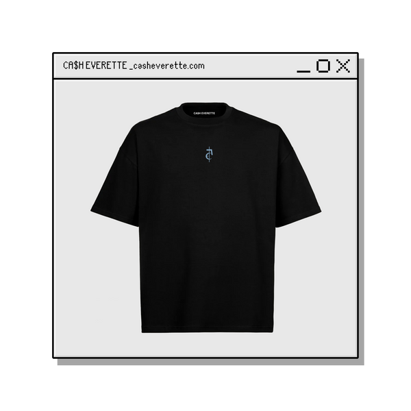"CA5H " { Logo - Black Tee }