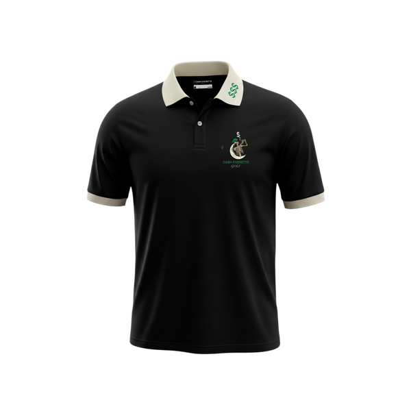 The “Money$hot" Luxury Polo (BLACK)