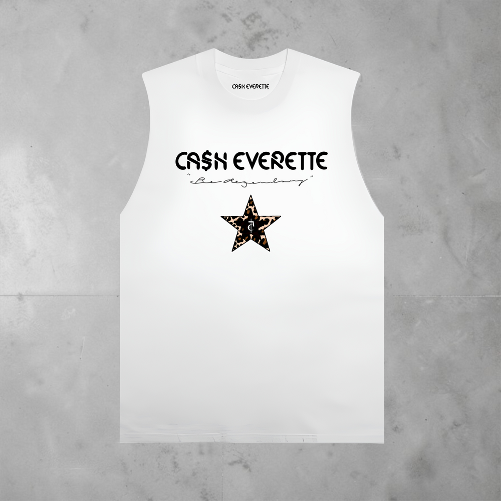 Be Legendary - White Vest Tee