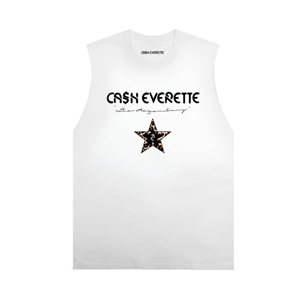 Be Legendary - White Vest Tee