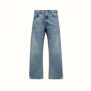 Faded Mid Blue Loose Fit Jeans