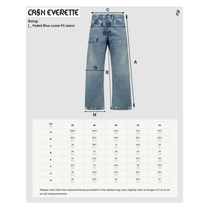 Faded Mid Blue Loose Fit Jeans