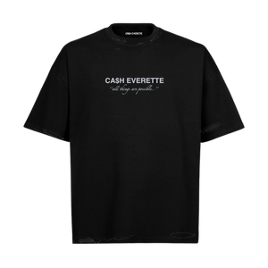 Distress tee - (Phil.4:13) _Black Shirt