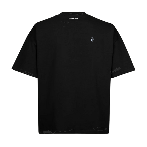 Distress tee - (Phil.4:13) _Black Shirt