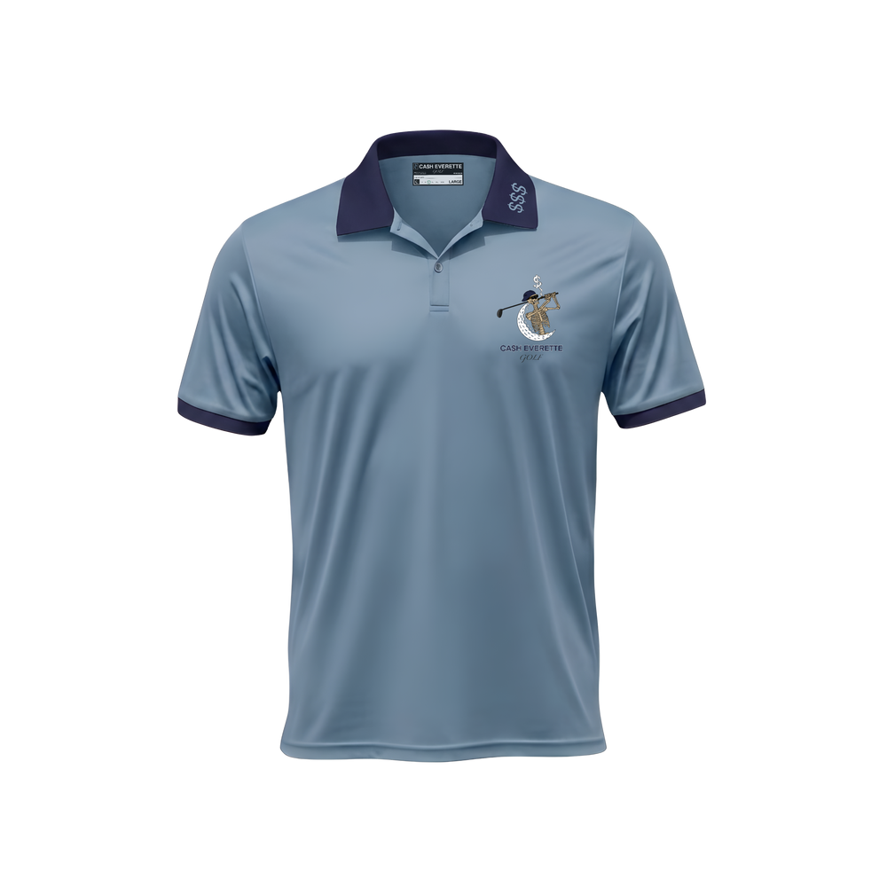 The "Money$hot" Luxury Polo (BLUE)