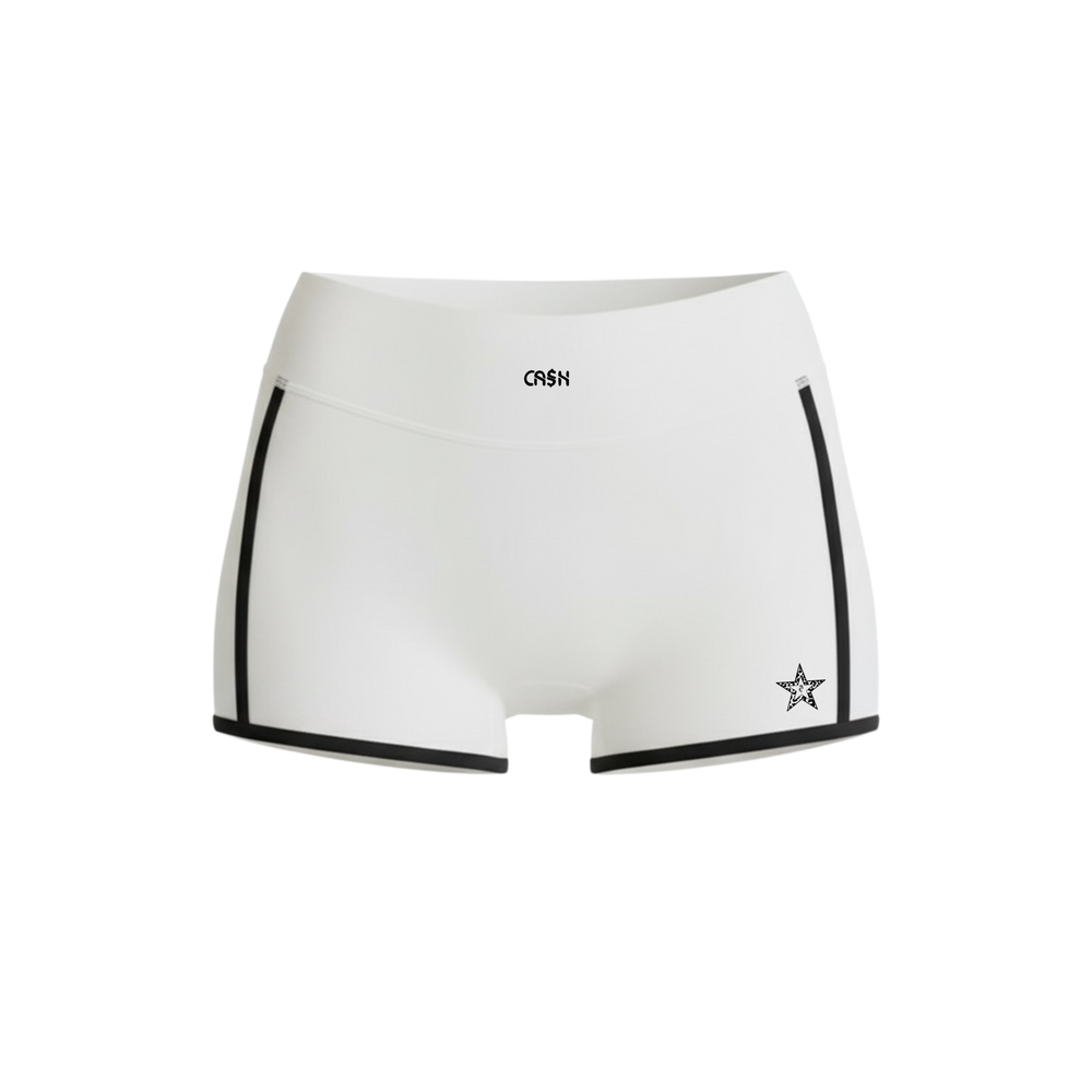 ÉLAN - Layered Shorts (White)