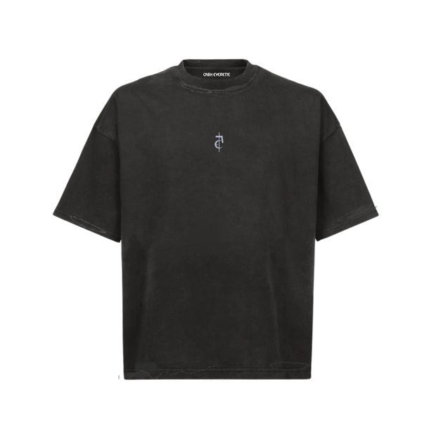 [ CA$H EVERETTE ] _ { Distress tee 001