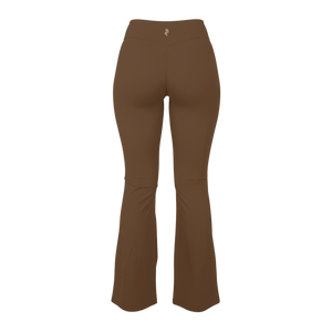 Brown - (Flare Leggings)