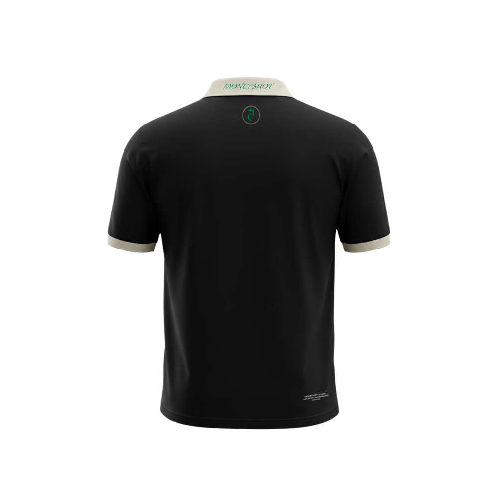 The “Money$hot" Luxury Polo (BLACK)