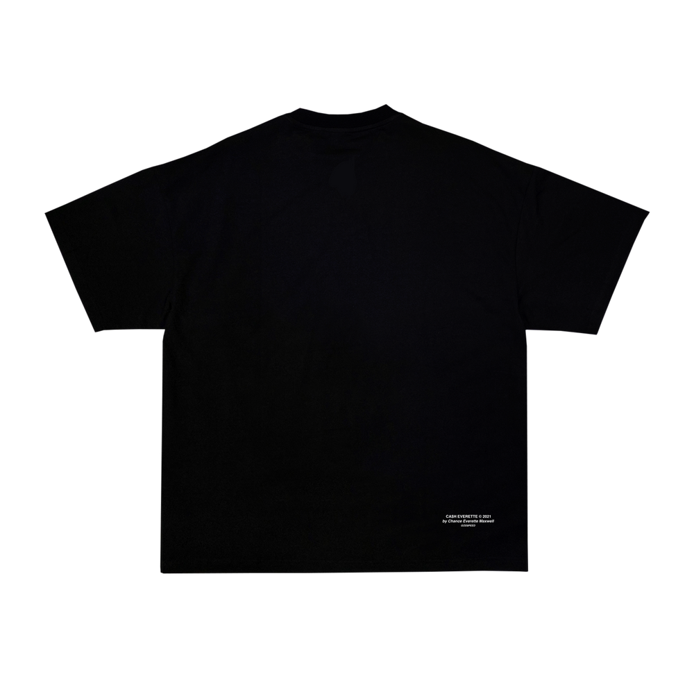 [ CA$H EVERETTE ] _ { Black.Tee