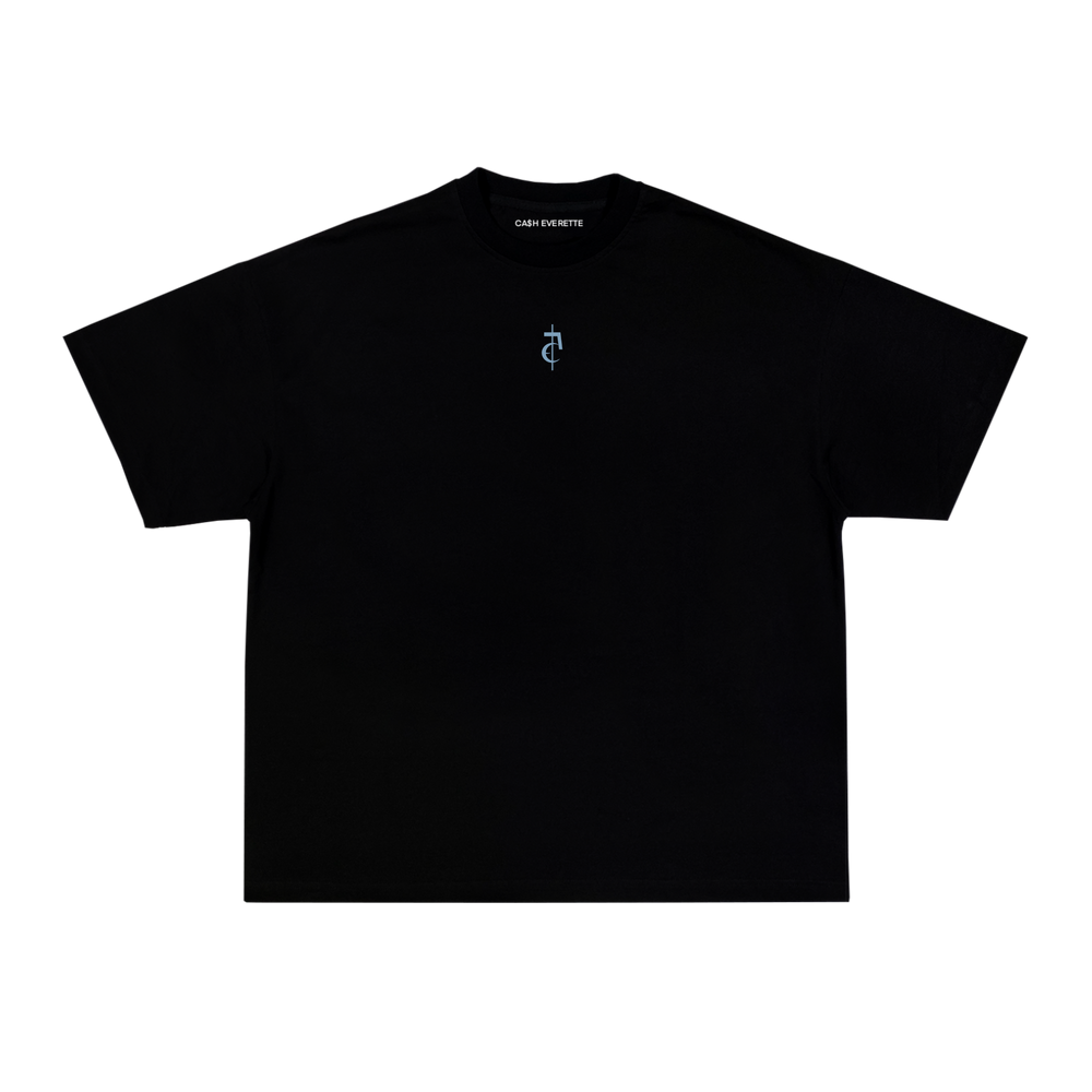 "CA5H " { Logo - Black Tee }
