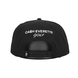 CA$H• GOLF - ( 5 Panel Snapback)_ BLACK